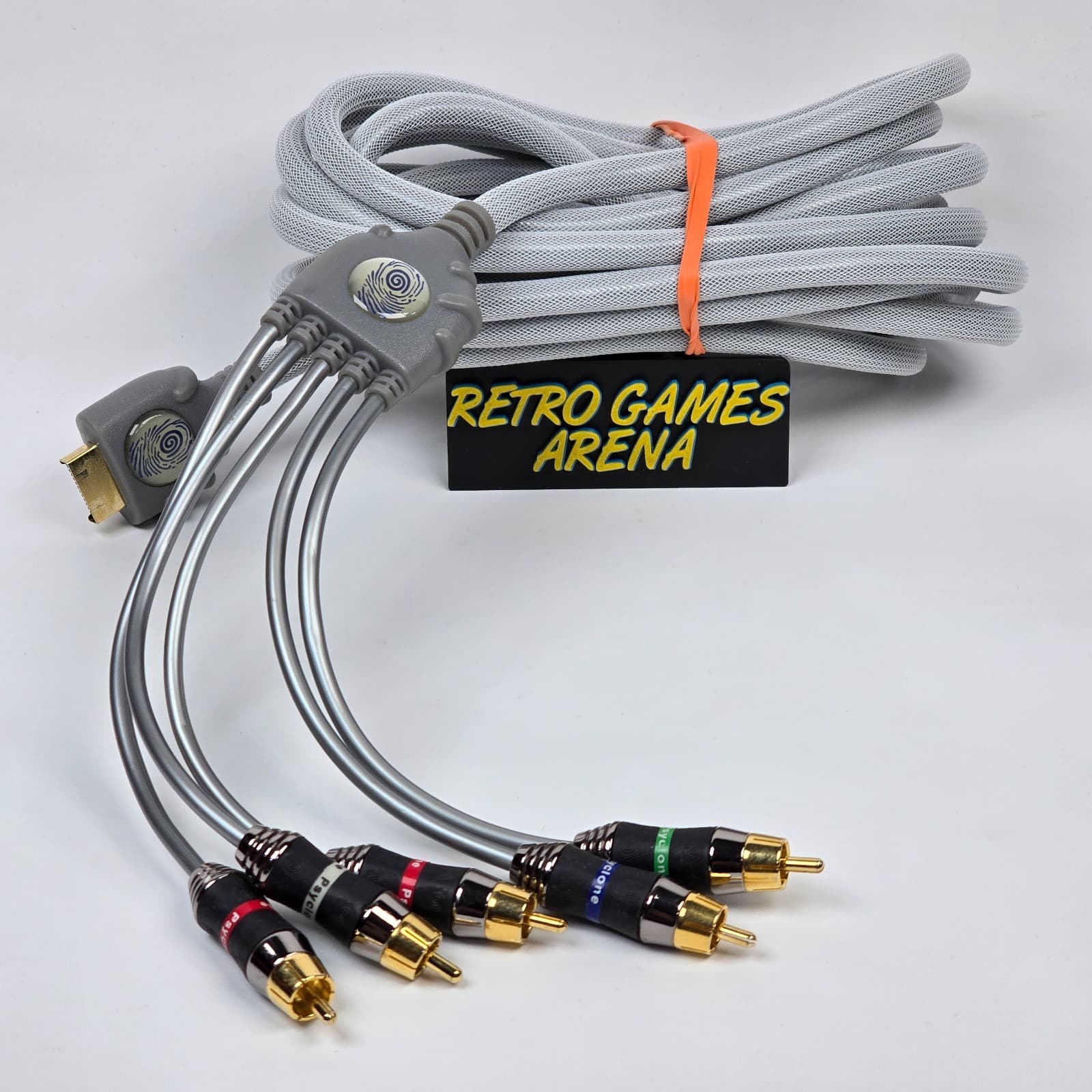PlayStation 2 PS2 Psyclone Brand Component HD AV Gold Plated Silver Cable TESTED