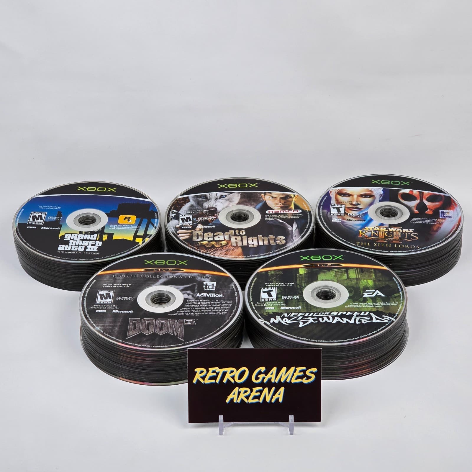 Lot of 100x Loose Original Xbox Discs LOT F (UNTESTED) Some will need resurfaced