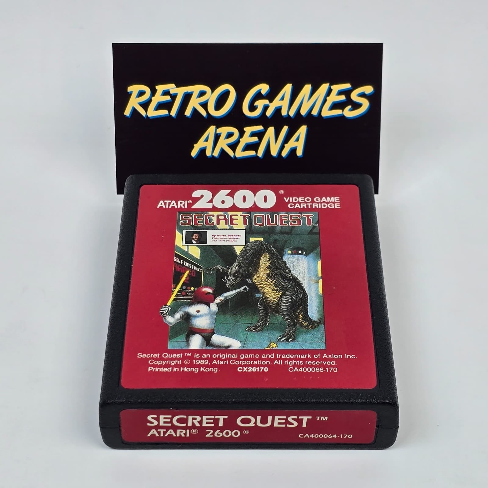 Secret Quest (Atari 2600) Red Label Cartridge CLEANED & TESTED