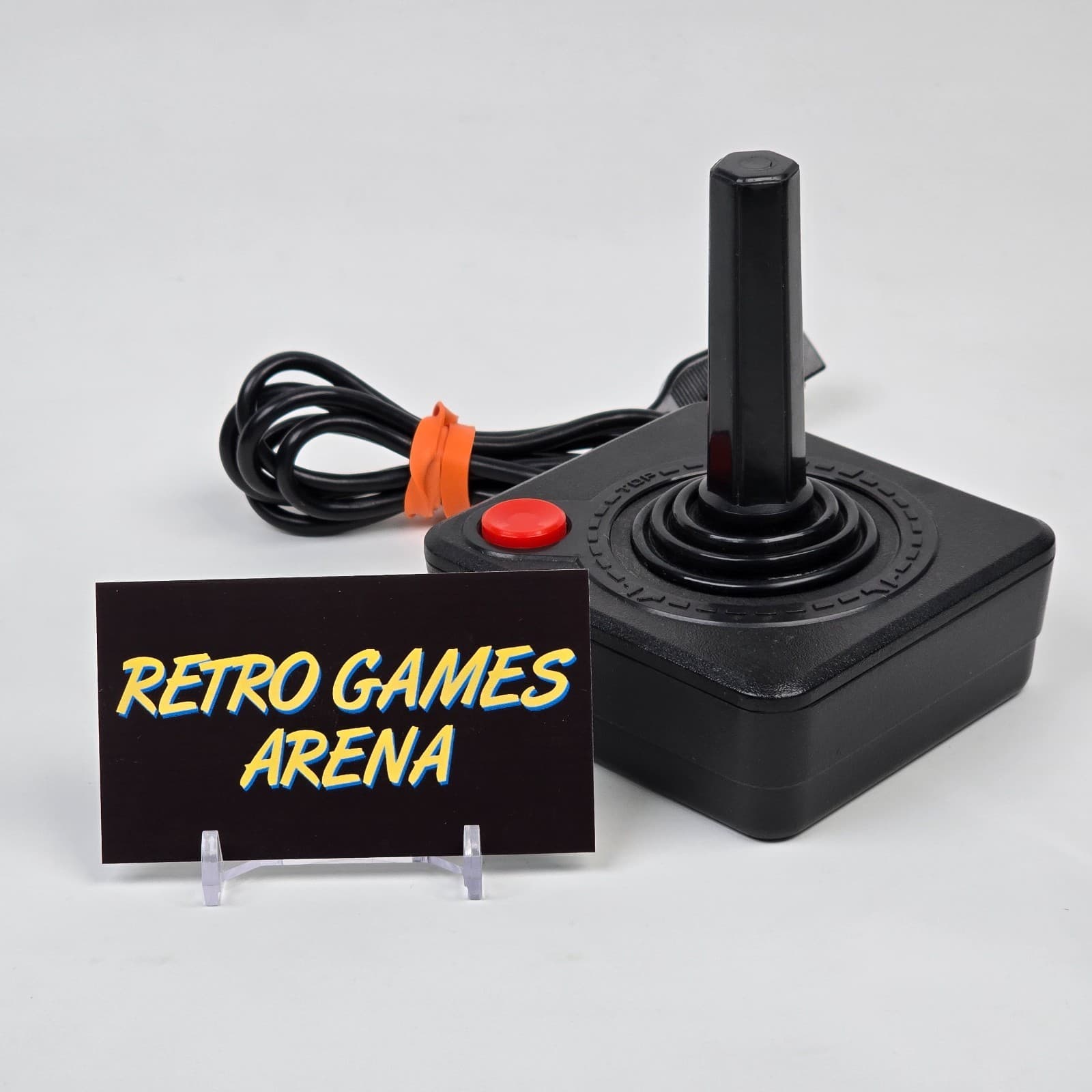 Atari 2600 Joystick Controller OEM CX-40 Black Trim CLEANED & TESTED