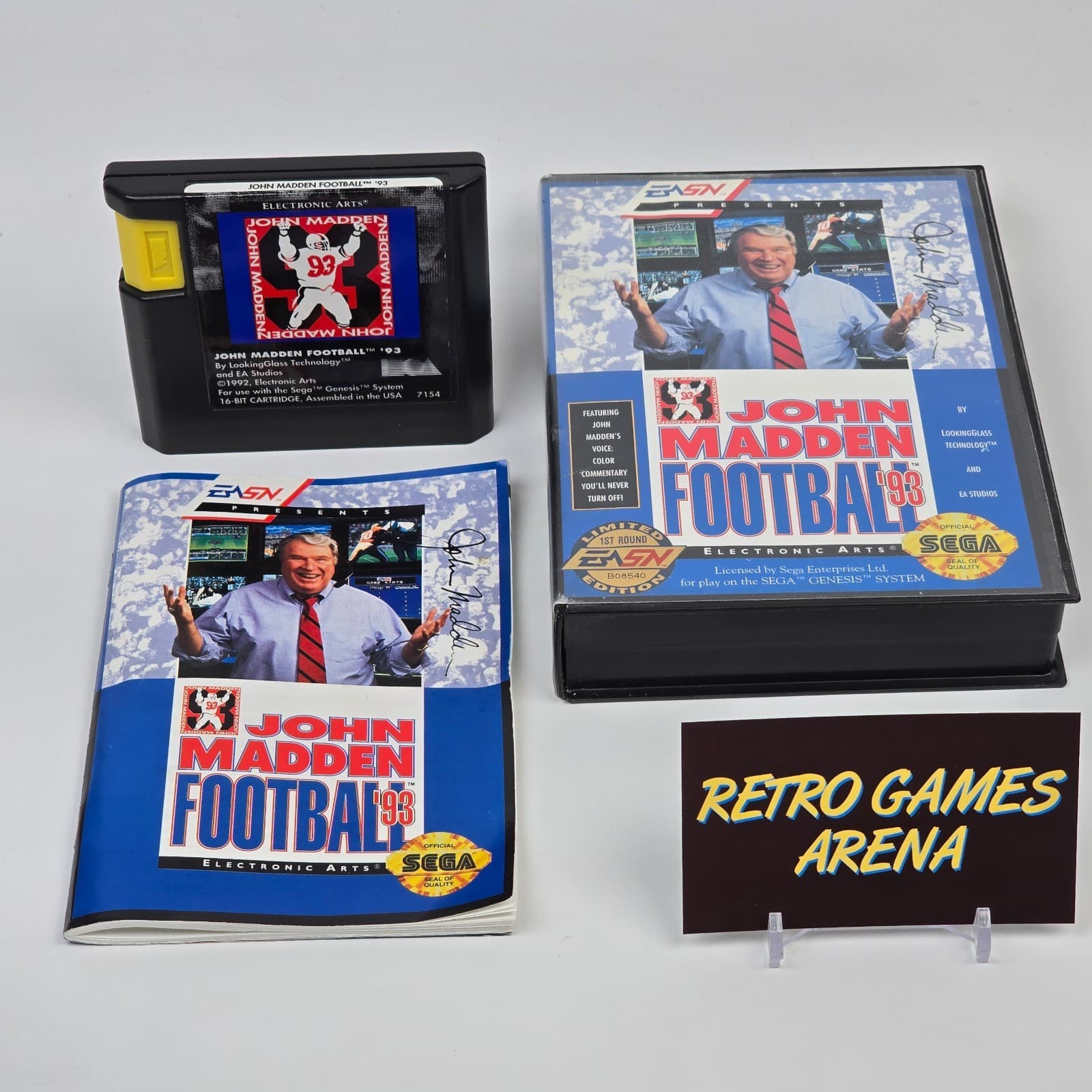 John Madden Football 93 (Sega Genesis) CIB COMPLETE