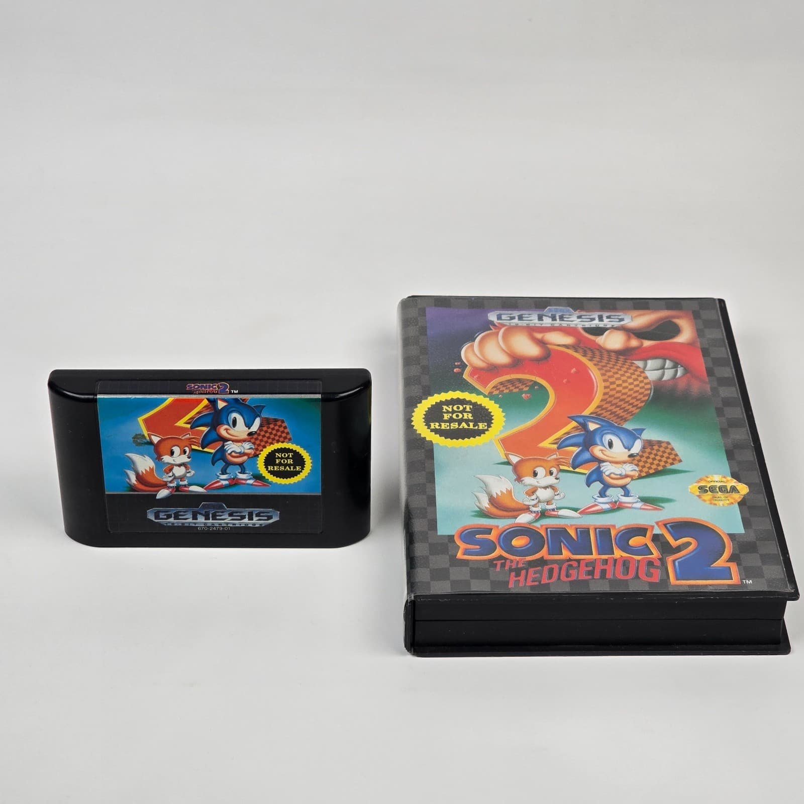 Sonic the Hedgehog 2 (Sega Genesis) Case & Cartridge TESTED