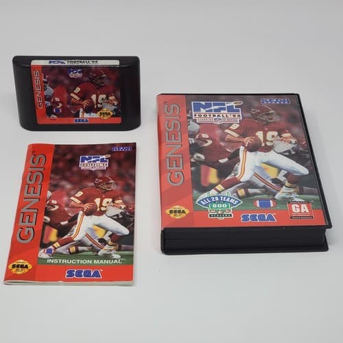 NFL Football '94 Starring Joe Montana (Sega Genesis) CIB COMPLETE & TESTED