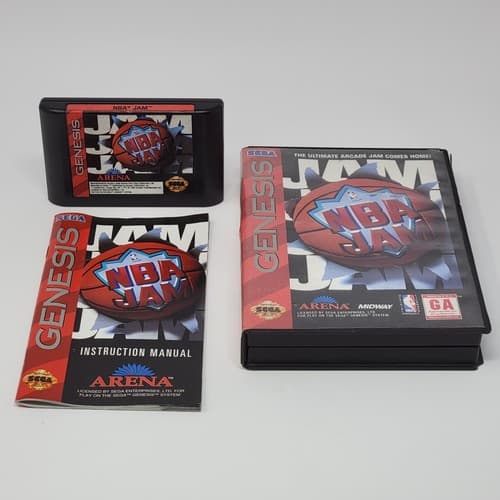 NBA Jam (Sega Genesis) CIB COMPLETE & TESTED