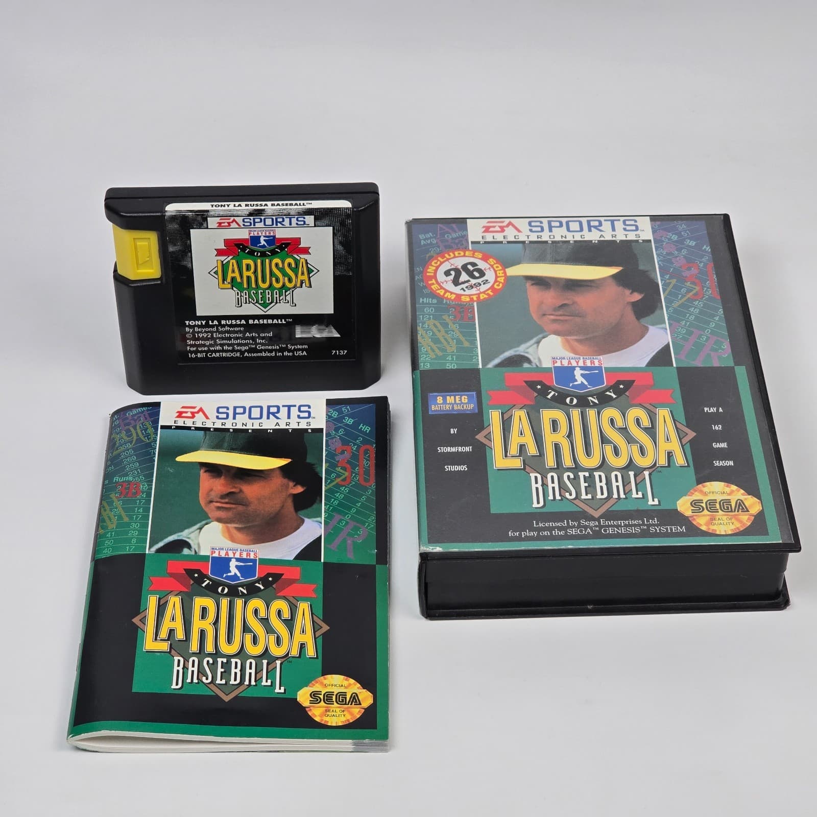 Tony LaRussa Baseball (Sega Genesis) CIB COMPLETE & TESTED