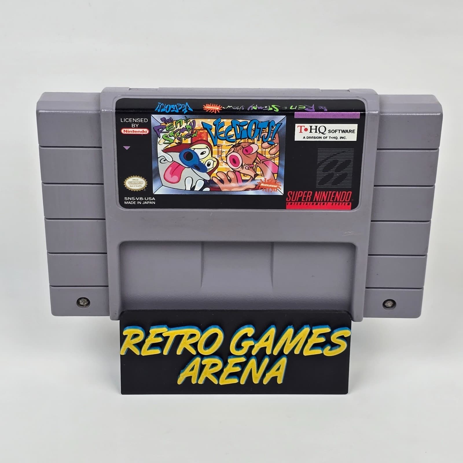 The Ren & Stimpy Show: Veediots! (Super Nintendo SNES) Cartridge