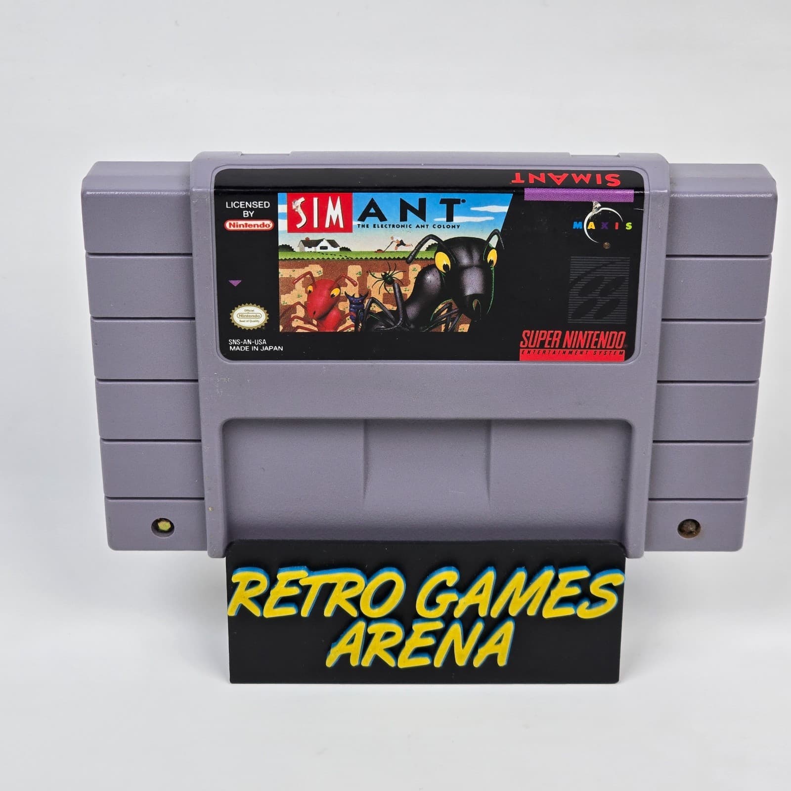 SimAnt Sim Ant (Super Nintendo SNES) Cartridge