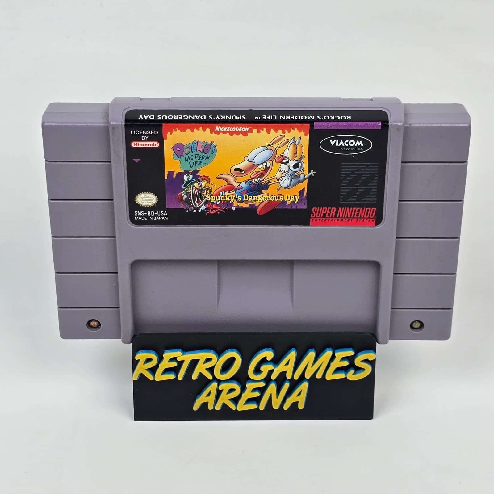 Rocko's Modern Life: Spunky's Dangerous Day (Super Nintendo SNES) Cartridge