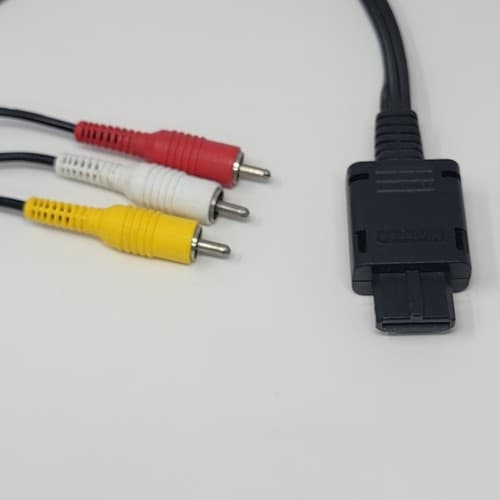 Nintendo AV Audio Video Cable for N64 Super SNES GameCube OEM Official TESTED