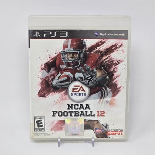 NCAA Football 12 (PlayStation 3 PS3) Case & Disc TESTED