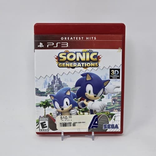 Sonic Generations (PlayStation 3 PS3) Greatest Hits Case & Disc TESTED