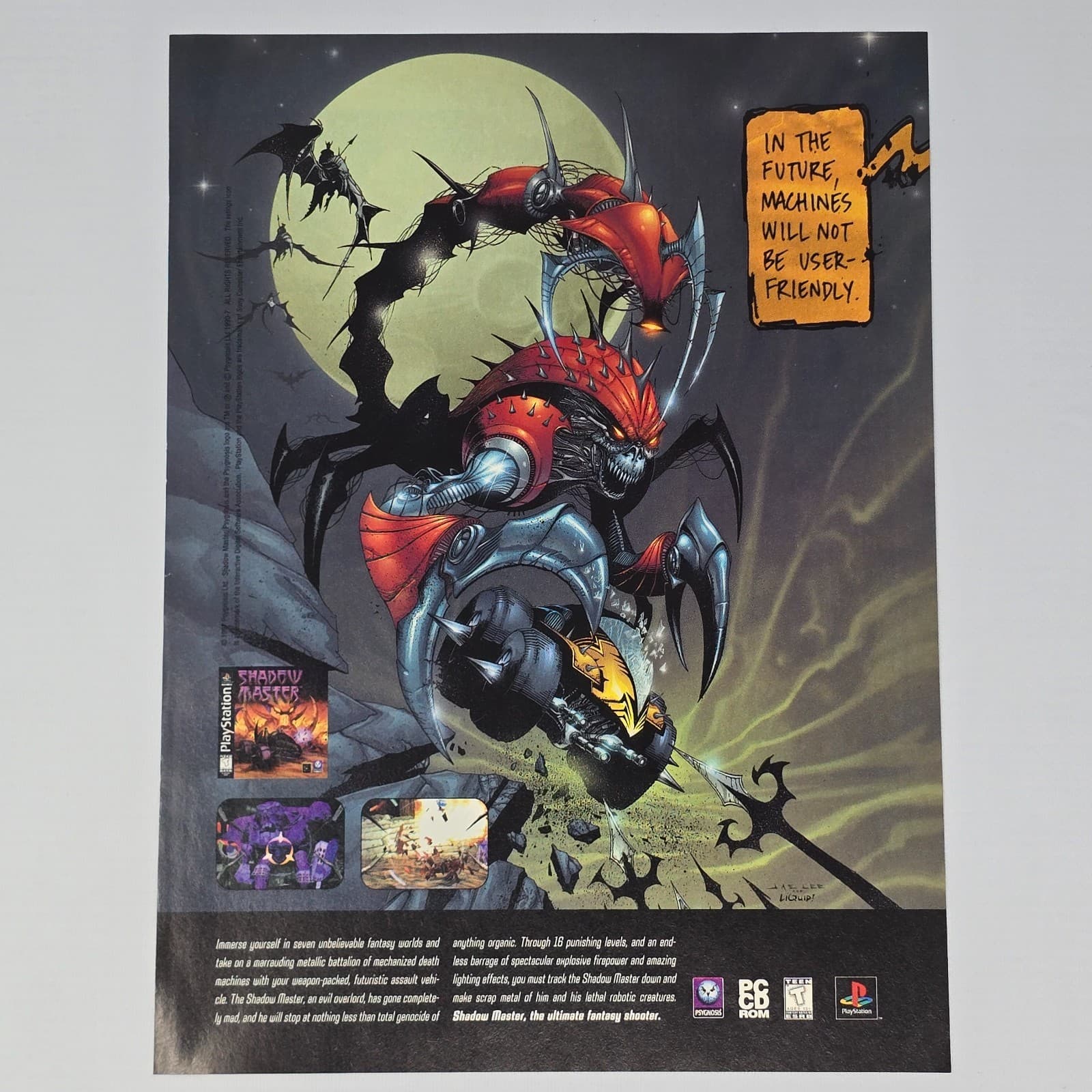Shadow Master PlayStation PS1 PC In The Future Print Ad/Poster