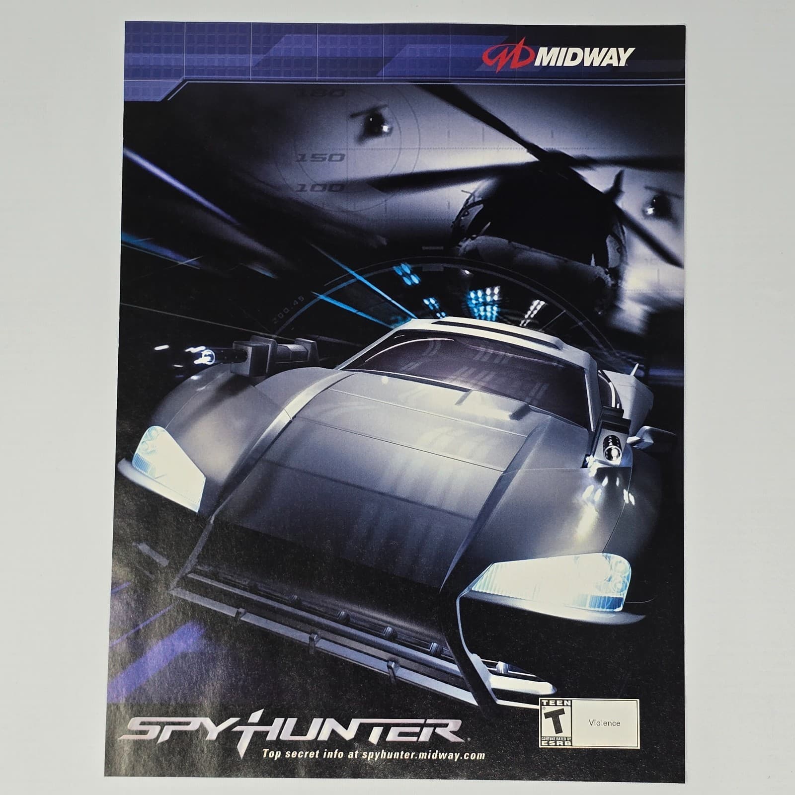 Spy Hunter Xbox PlayStation 2 PS2 GameCube Top Secret Print Ad/Poster