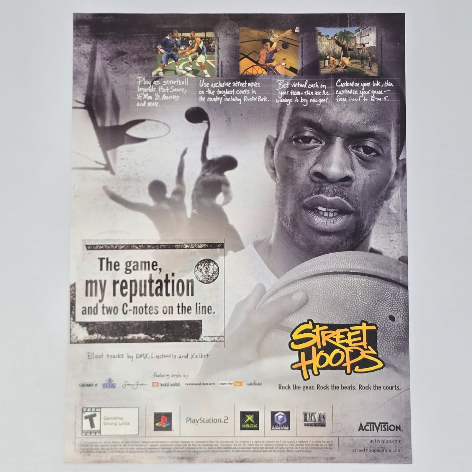 Street Hopps PlayStation 2 PS2 Xbox GameCube Reputation Print Ad/Poster