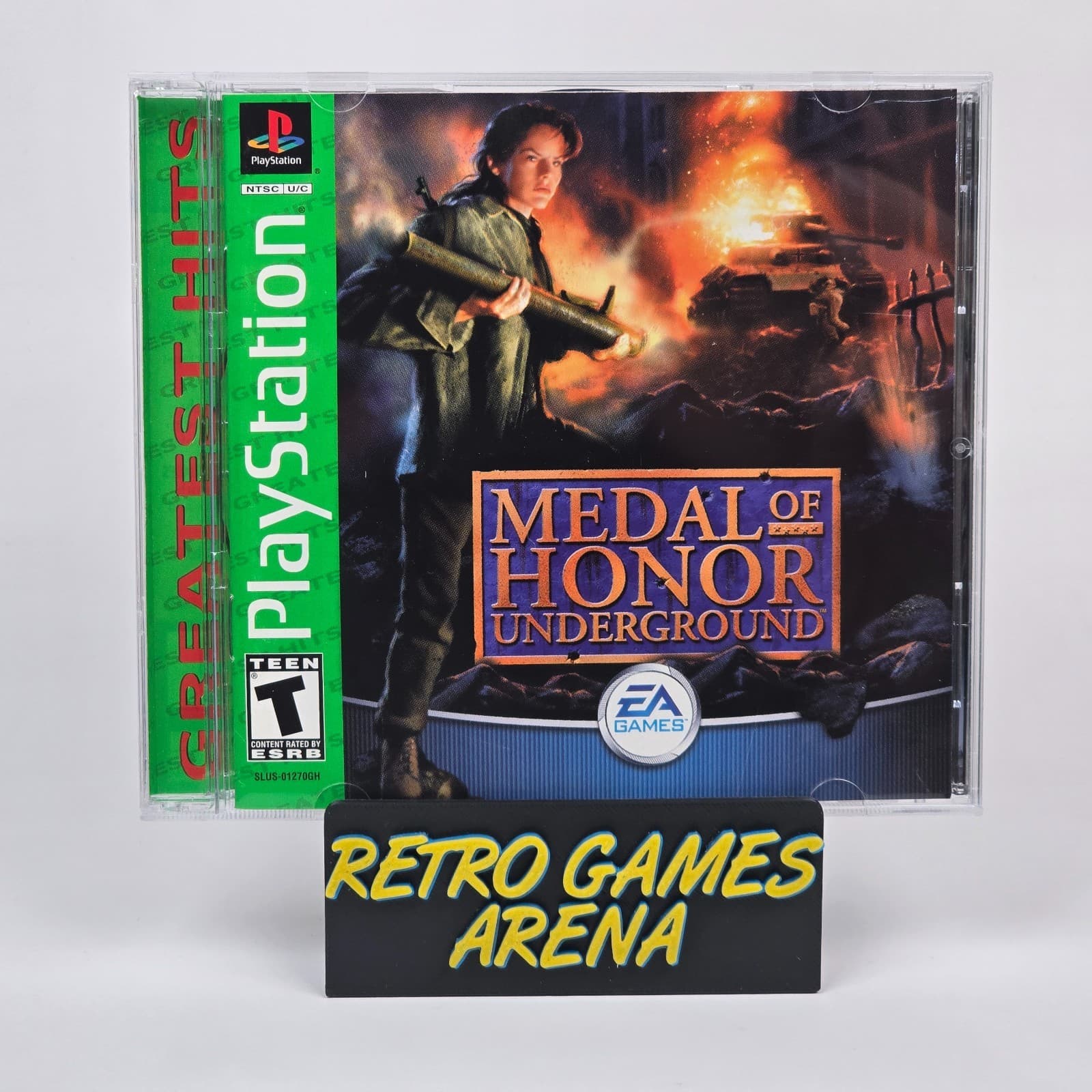 Medal of Honor: Underground (PlayStation 1 PS1) Greatest Hits CIB COMPLETE