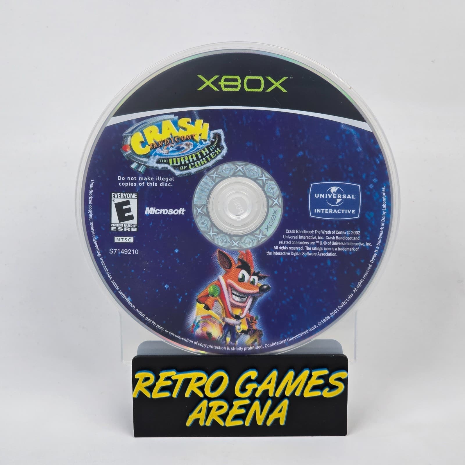 Crash Bandicoot: The Wrath of Cortex (Original Xbox) Black Label Disc