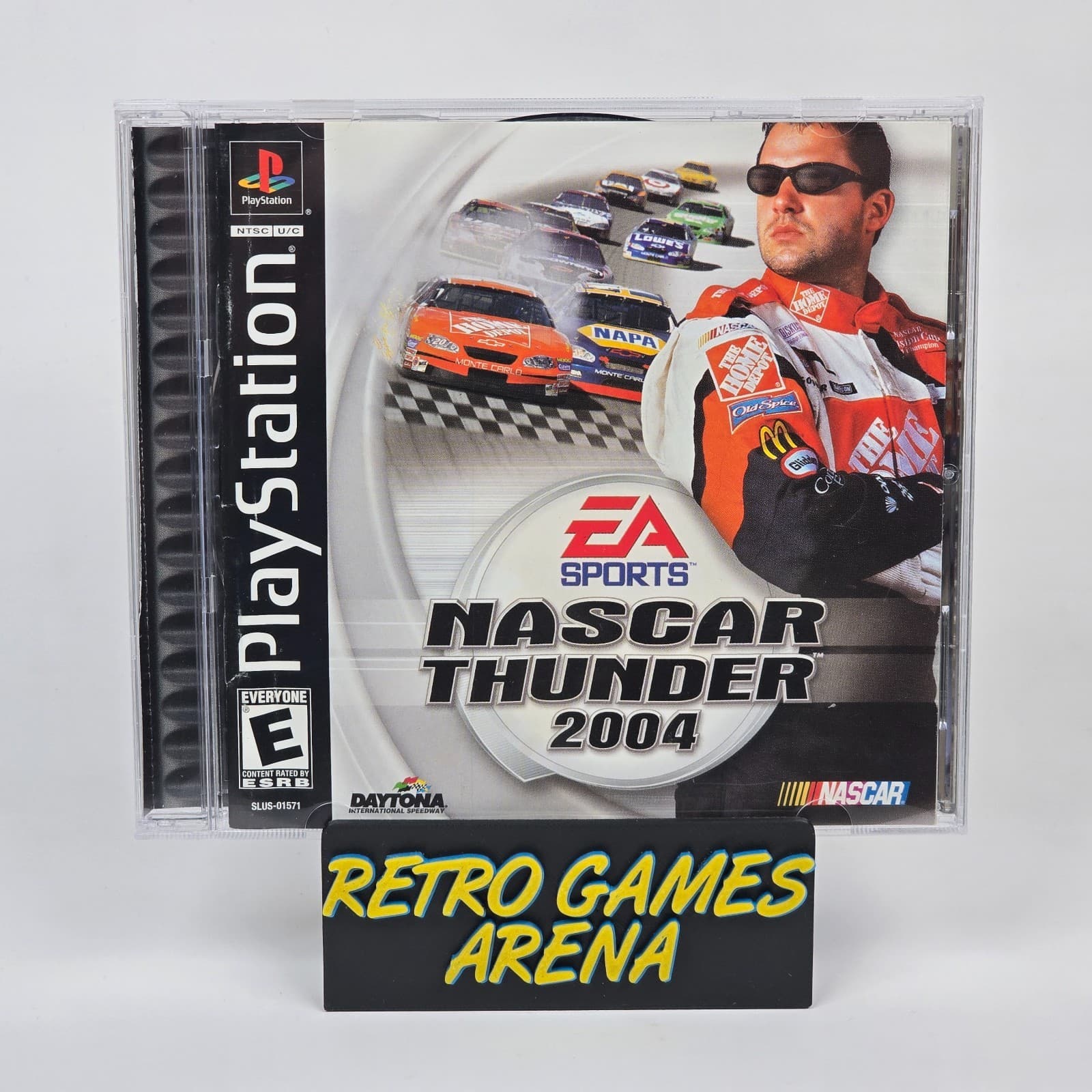 NASCAR Thunder 2004 (PlayStation 1 PS1) CIB COMPLETE