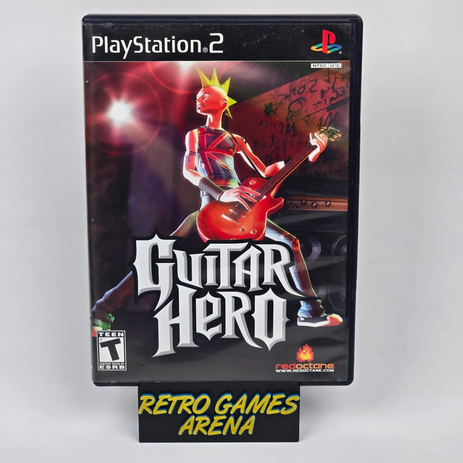 Guitar Hero (PlayStation 2 PS2) Black Label Case & Disc