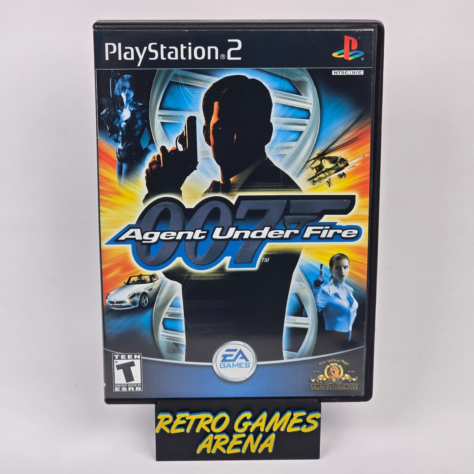 James Bond 007 in Agent Under Fire (PlayStation 2 PS2) Black Label Case & Disc