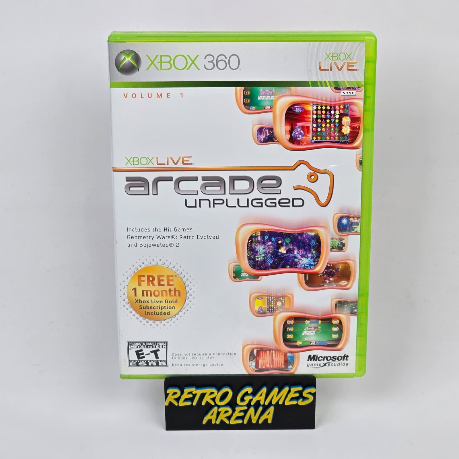 Xbox Live Arcade Unplugged Volume 1 (Xbox 360) CIB COMPLETE