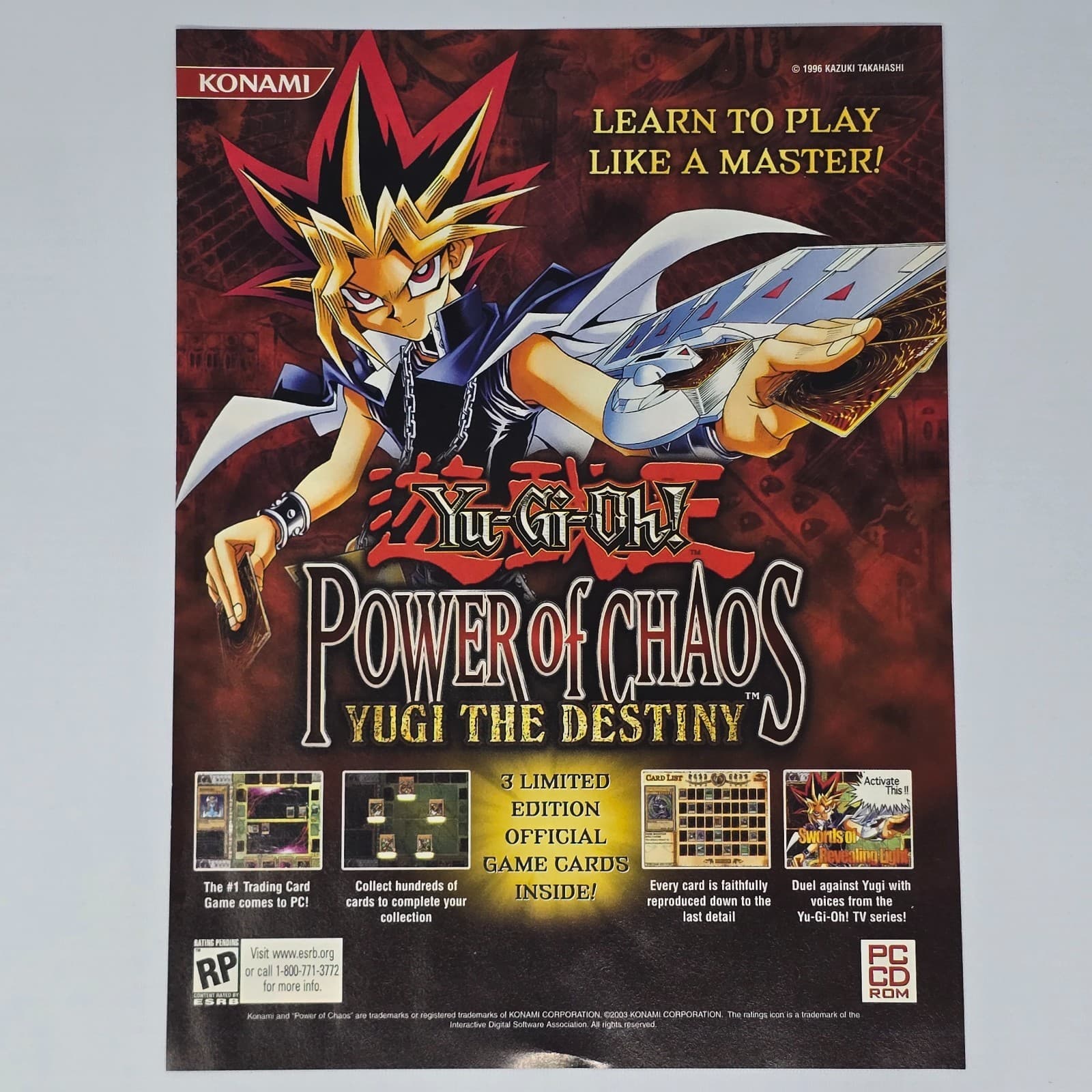 Yu Gi Oh Power Of Chaos PC A Master Print Ad/Poster