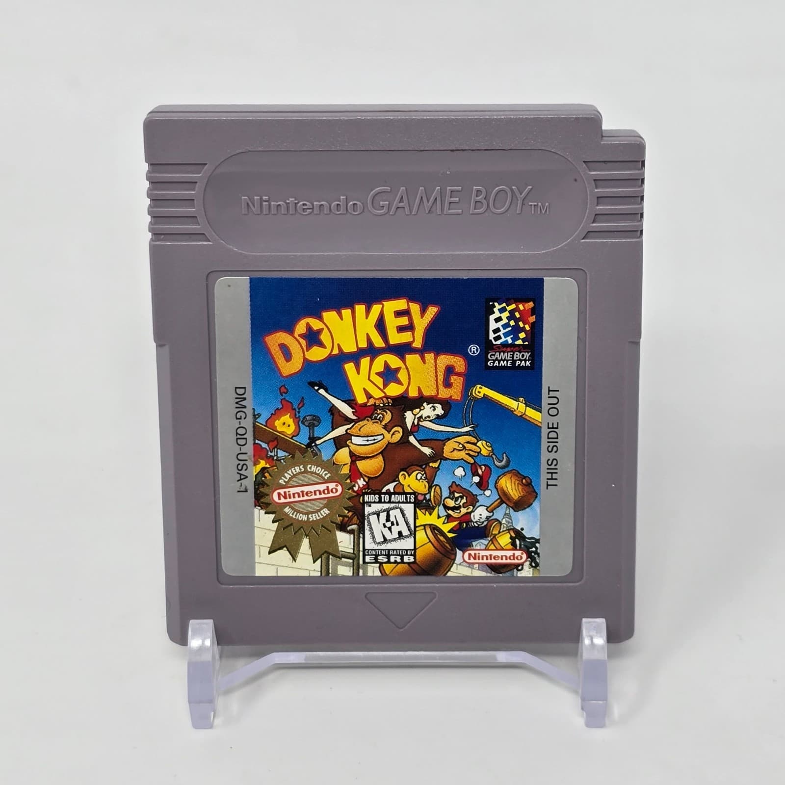 Donkey Kong (Nintendo GameBoy) CLEANED & TESTED