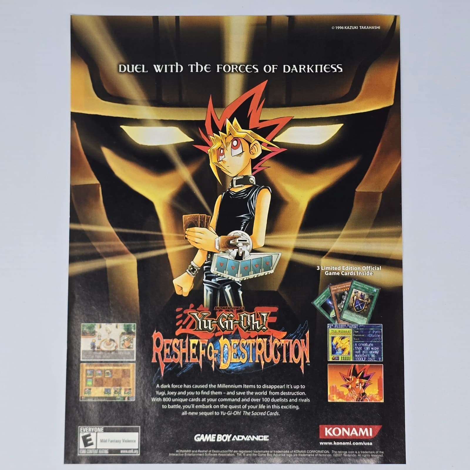 Yu Gi Oh Reshef Of Destruction Game Boy Advance Forces Print Ad/Poster