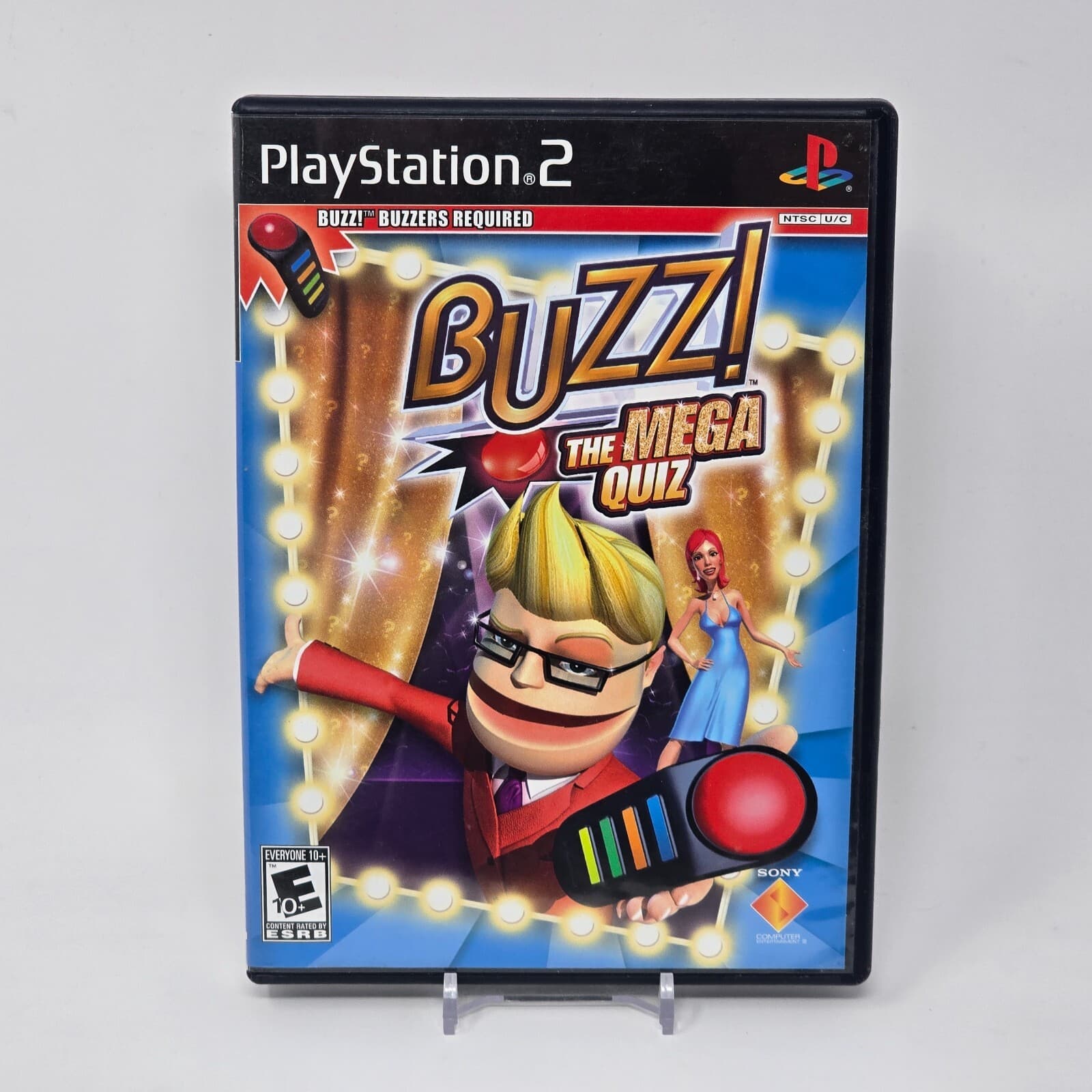 Buzz! The Mega Quiz (PlayStation 2 PS2) CIB COMPLETE & TESTED