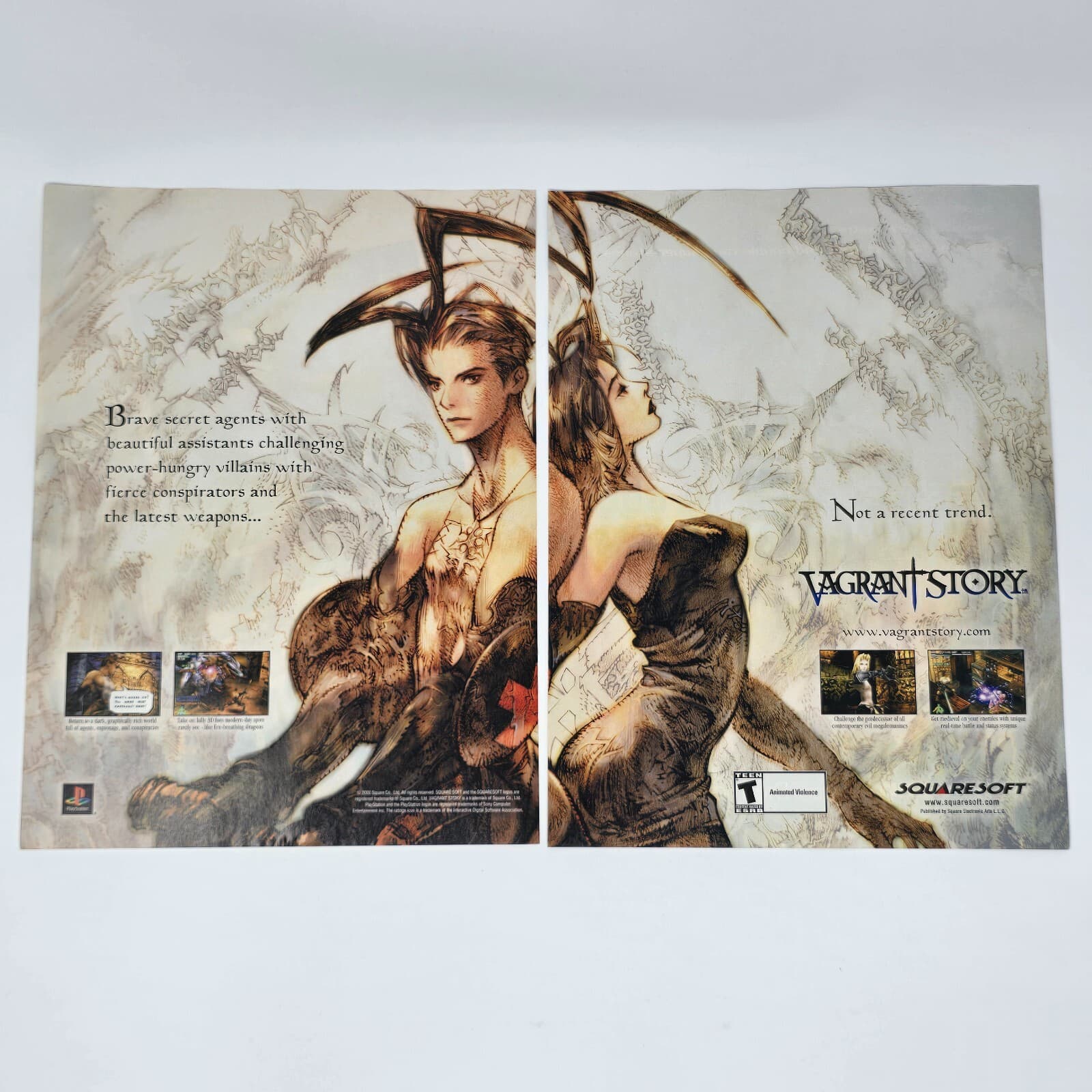 Vagrant Story Sony PlayStation PS1 Secret Agents Print Ad/Poster Promo Art