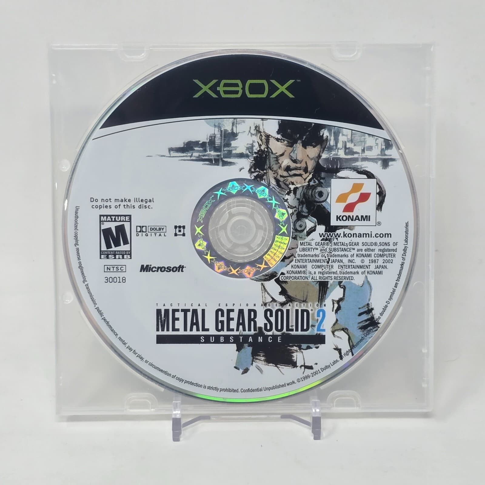 Metal Gear Solid 2: Substance (Original Xbox) Disc TESTED