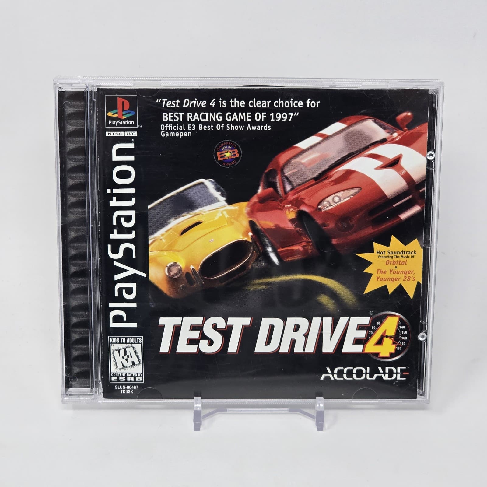 Test Drive 4 (PlayStation 1 PS1) Black Label CIB COMPLETE & TESTED