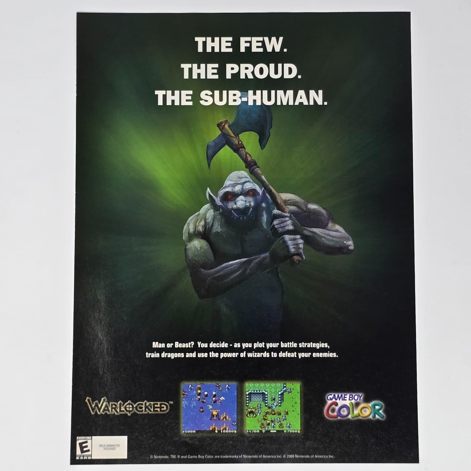 Warlocked Nintendo GameBoy Color The Few Print Ad/Poster Promo Art