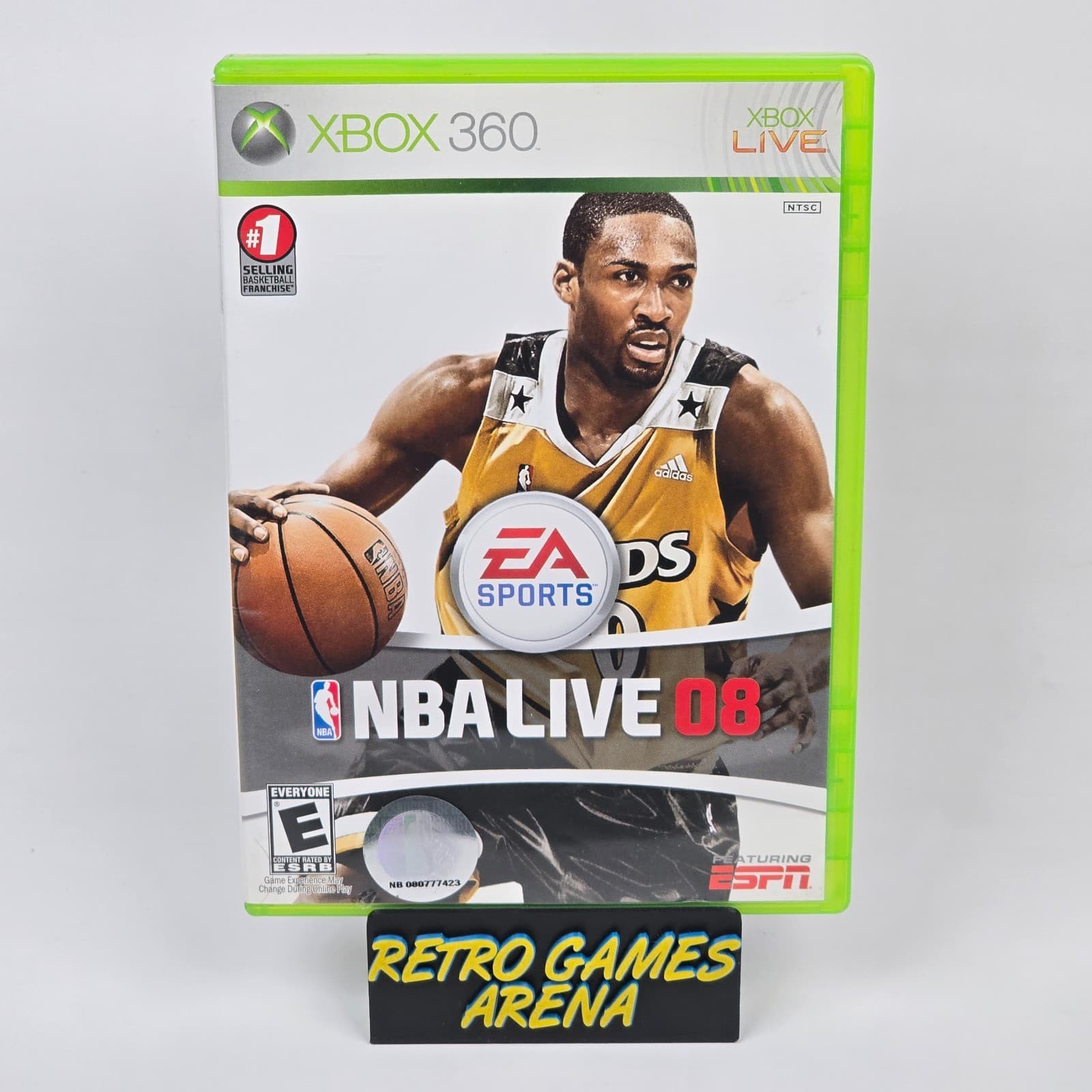 NBA Live 08 (Xbox 360) Case & Disc