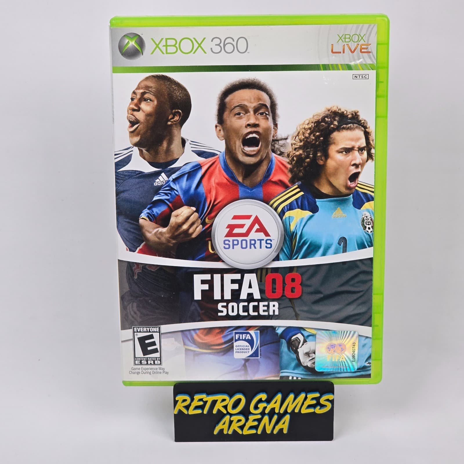 FIFA Soccer 08 (Xbox 360) Case & Disc