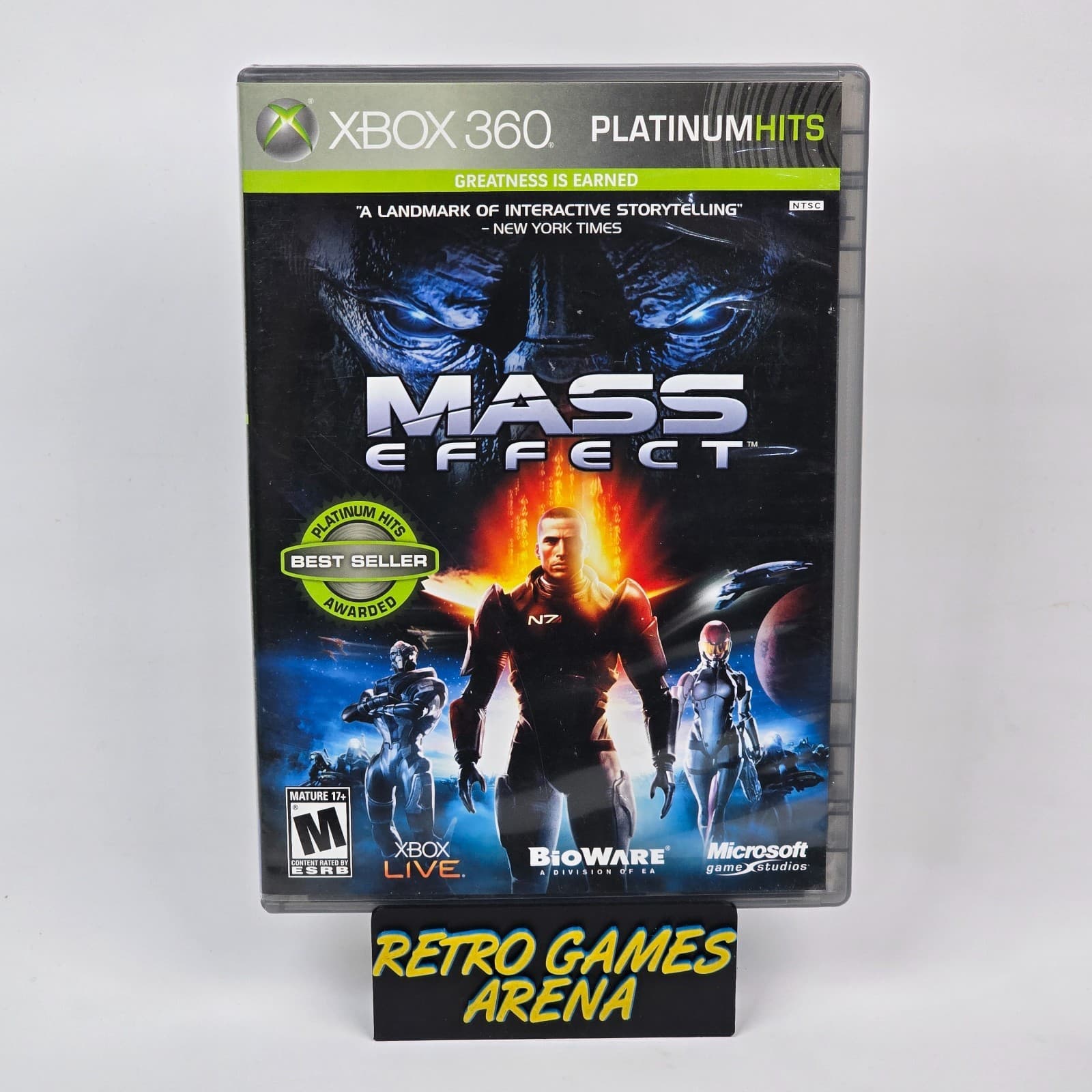 Mass Effect (Xbox 360) Platinum Hits CIB COMPLETE
