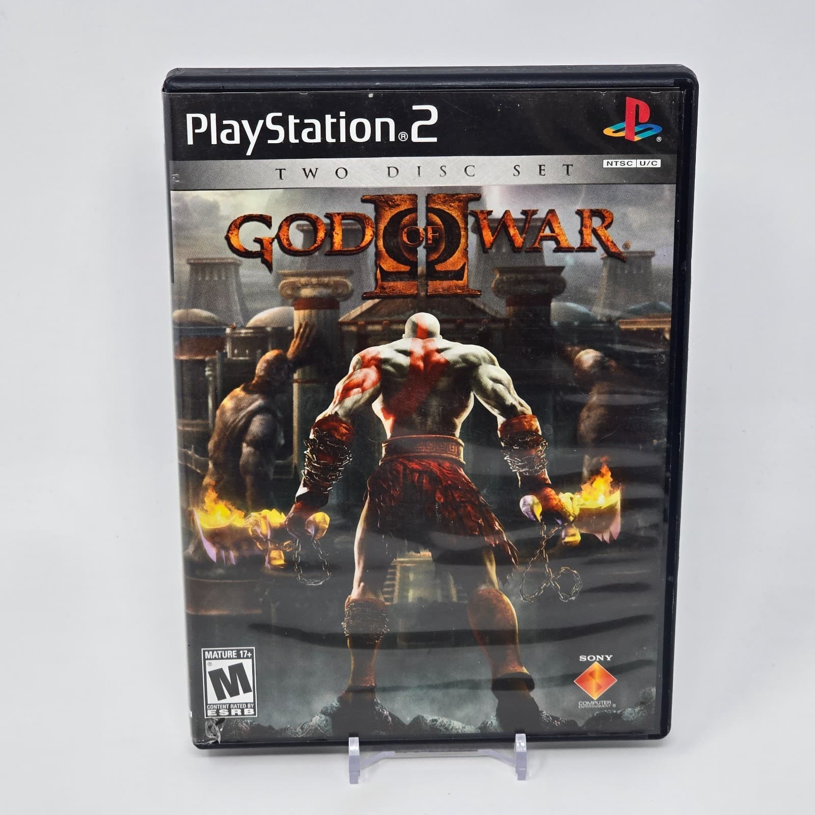God of War II 2 (PlayStation 2 PS2) Two Disc Set Black Label CIB & TESTED