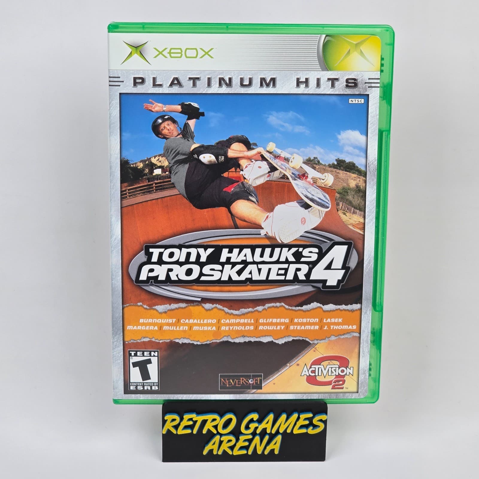 Tony Hawk's Pro Skater 4 (Original Xbox) Platinum Hits Case & Disc