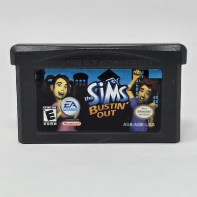 The Sims: Bustin' Out (GameBoy Advance GBA) CLEANED & TESTED