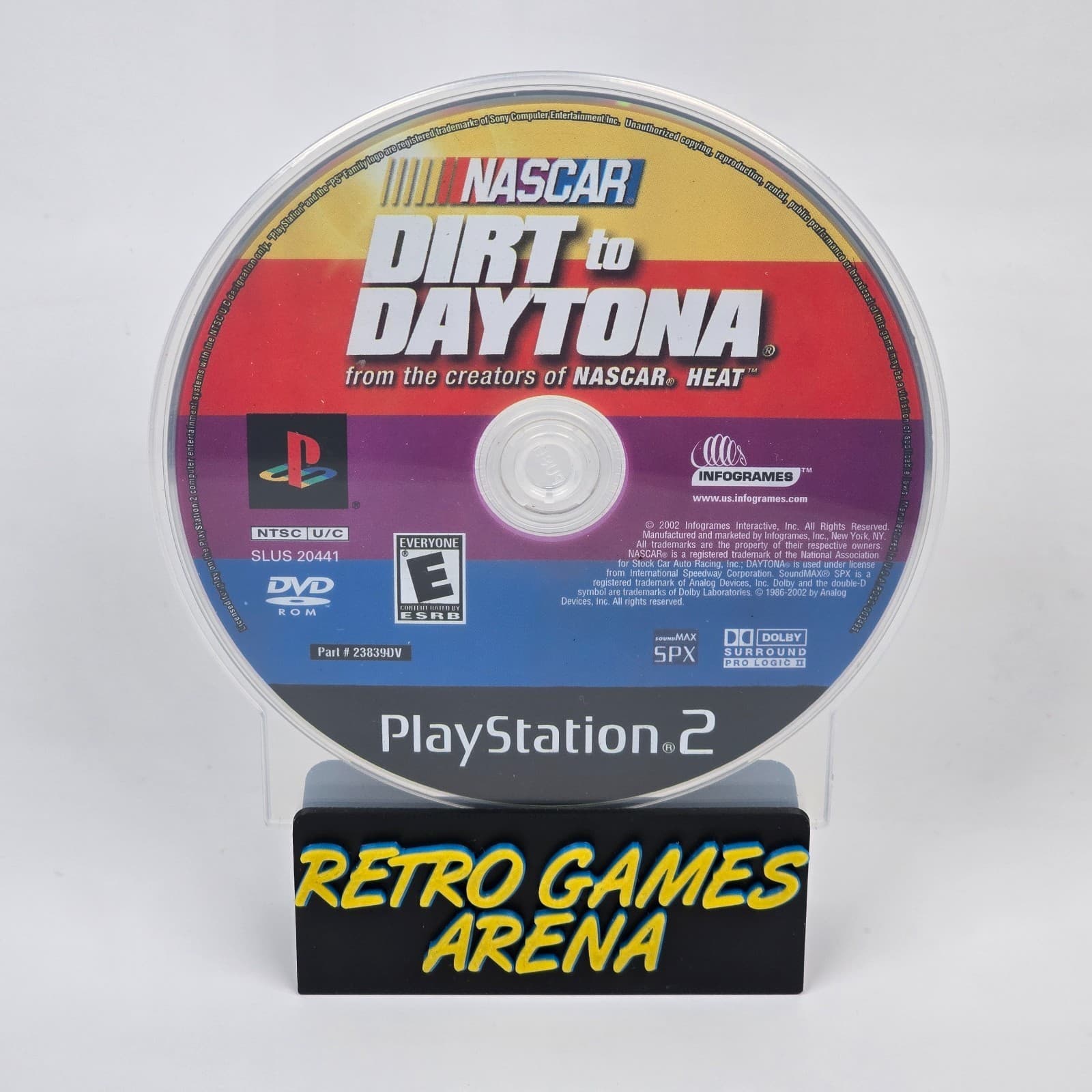 NASCAR: Dirt to Daytona (PlayStation 2 PS2) Disc