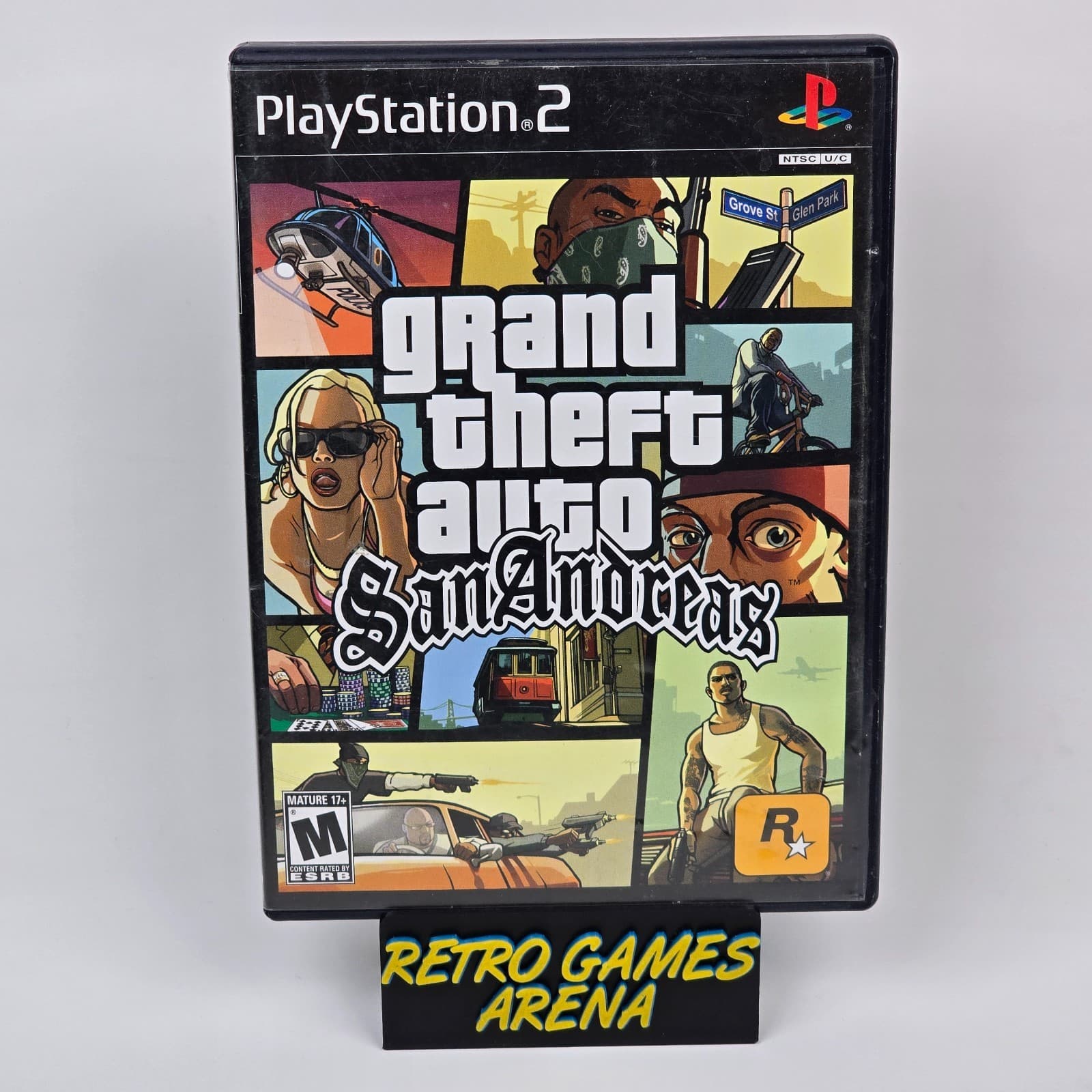 Grand Theft Auto: San Andreas (PlayStation 2 PS2) Black Label CIB COMPLETE