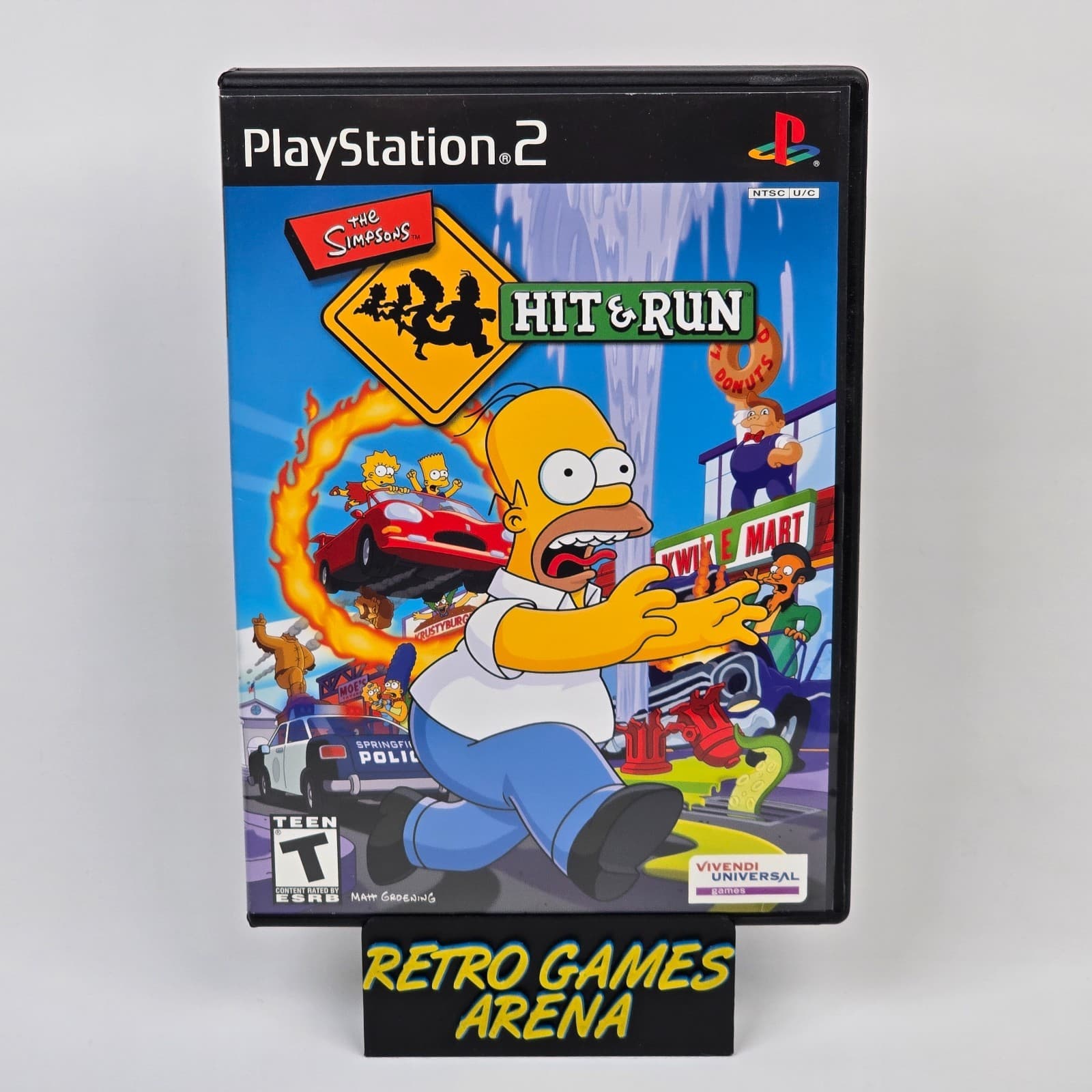 The Simpsons: Hit & Run (PlayStation 2 PS2) Black Label CIB COMPLETE