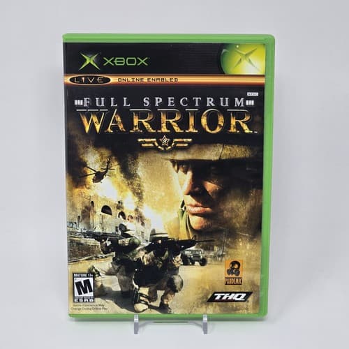Full Spectrum Warrior (Original Xbox) Black Label Case & Disc TESTED