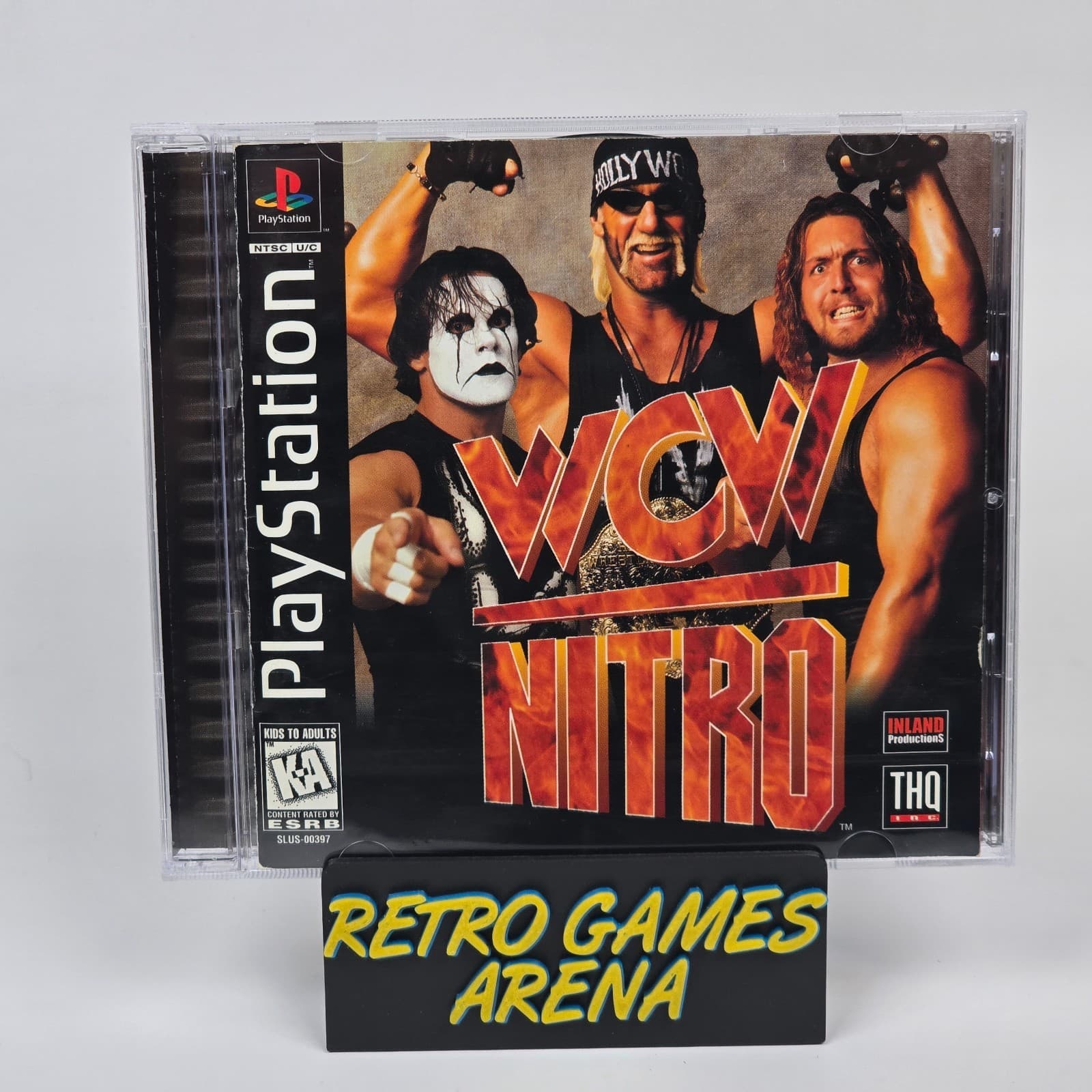 WCW Nitro (PlayStation 1 PS1) Black Label CIB COMPLETE