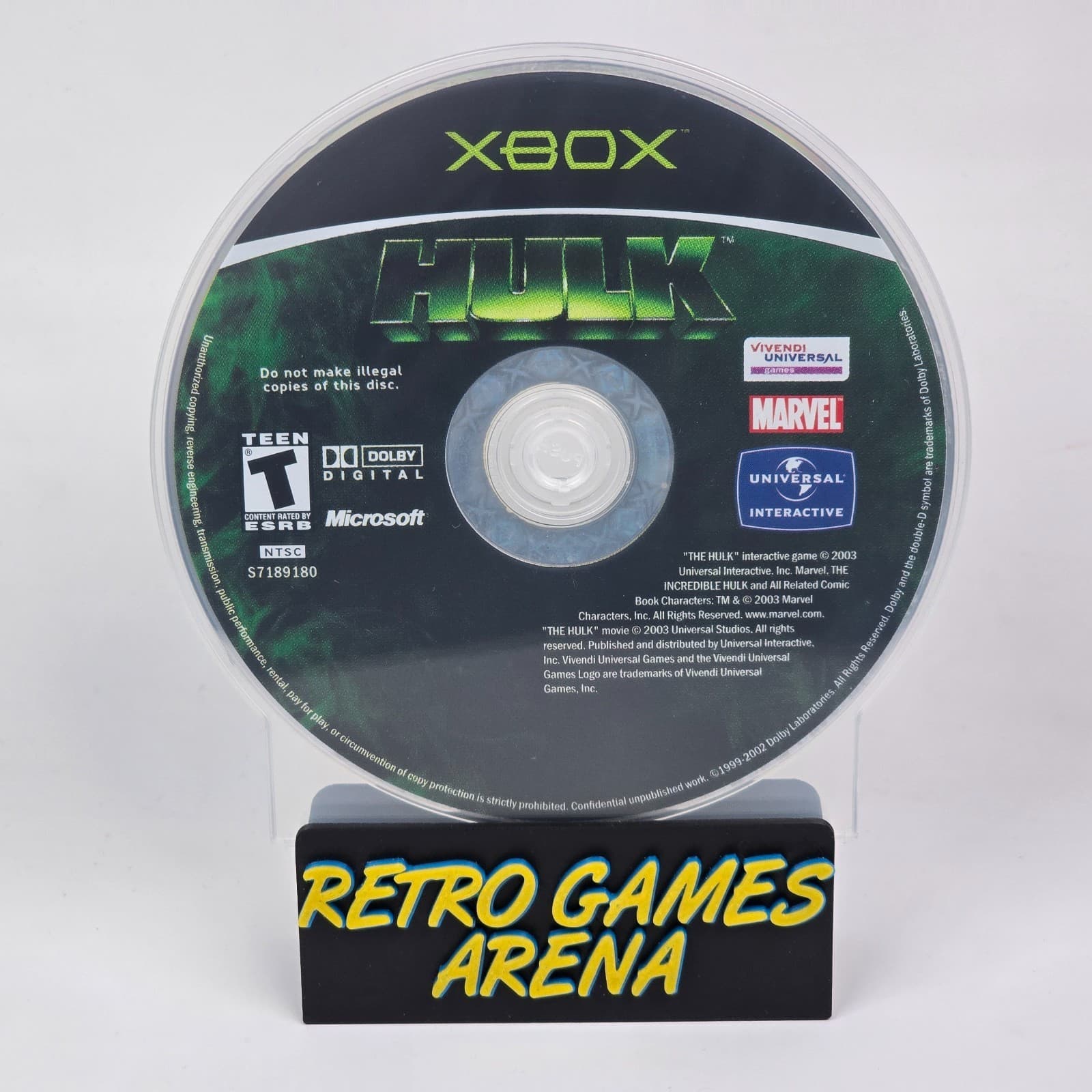 Hulk (Original Xbox) Disc