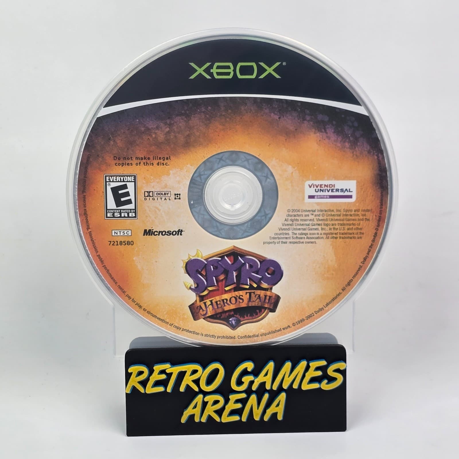 Spyro: A Hero's Tail (Original Xbox) Disc