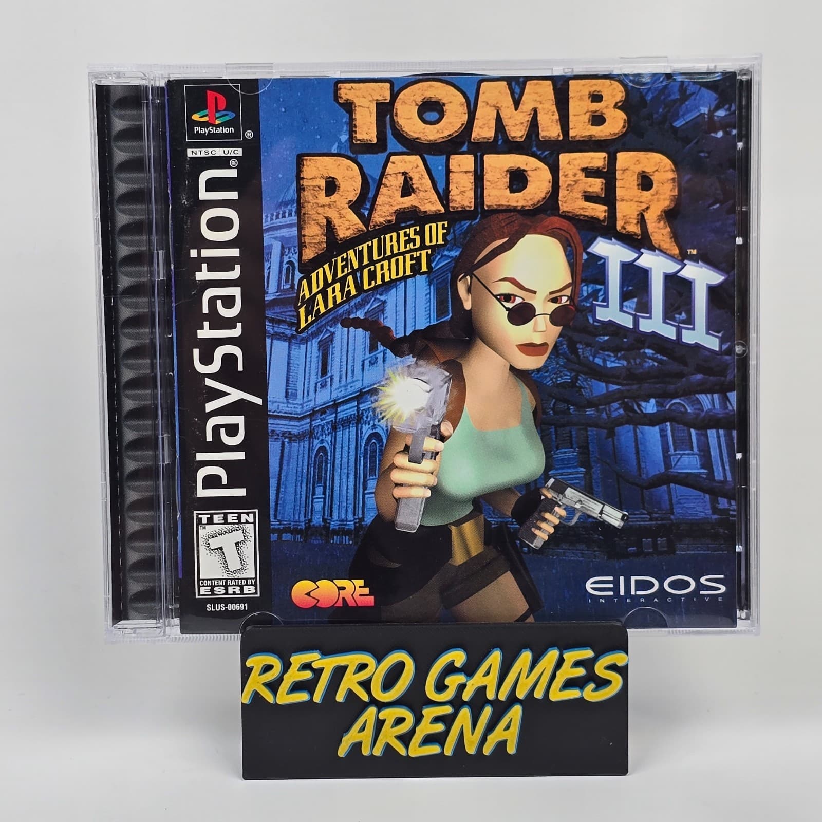 Tomb Raider III 3 (PlayStation 1 PS1) Black Label CIB COMPLETE