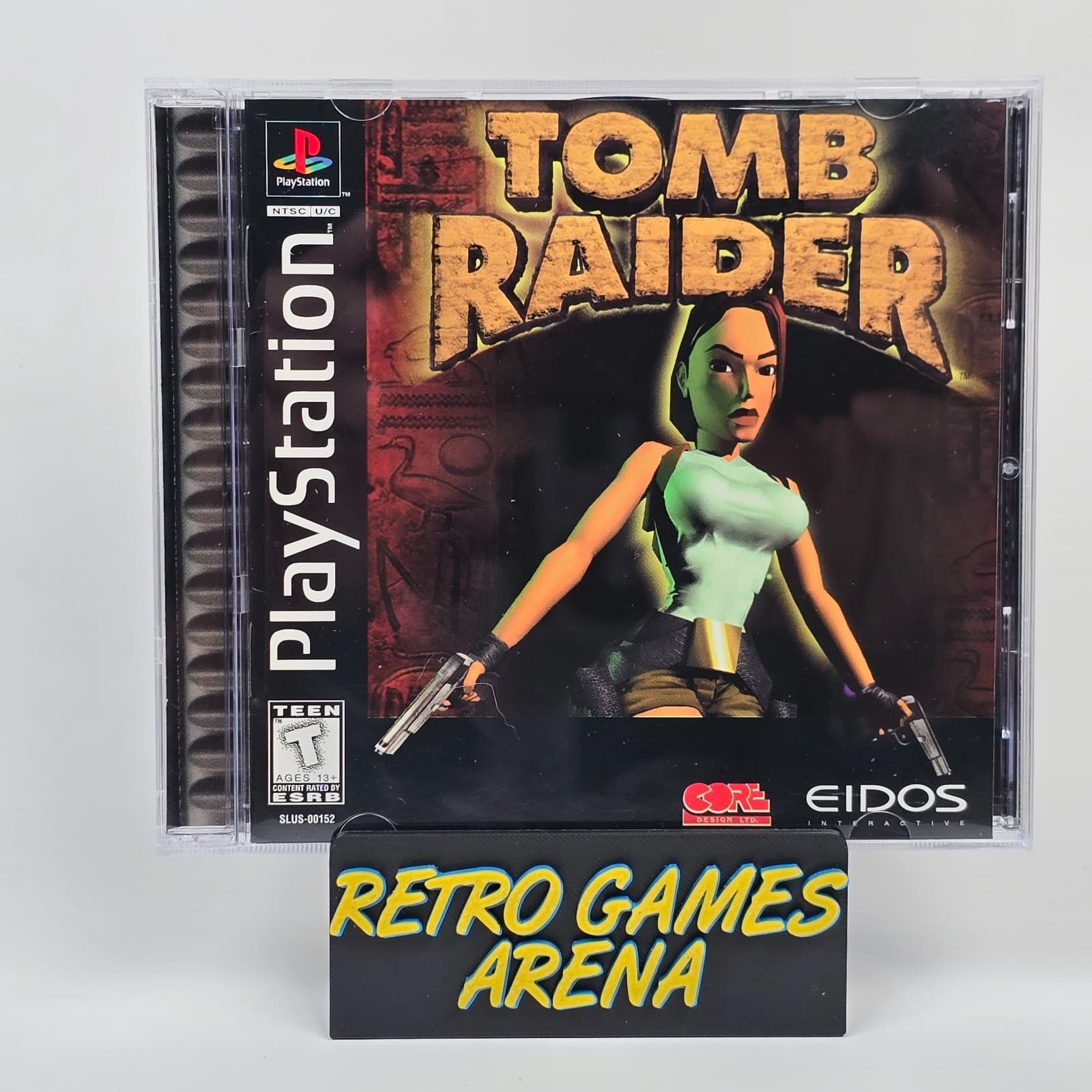 Tomb Raider (PlayStation 1 PS1) Black Label CIB COMPLETE
