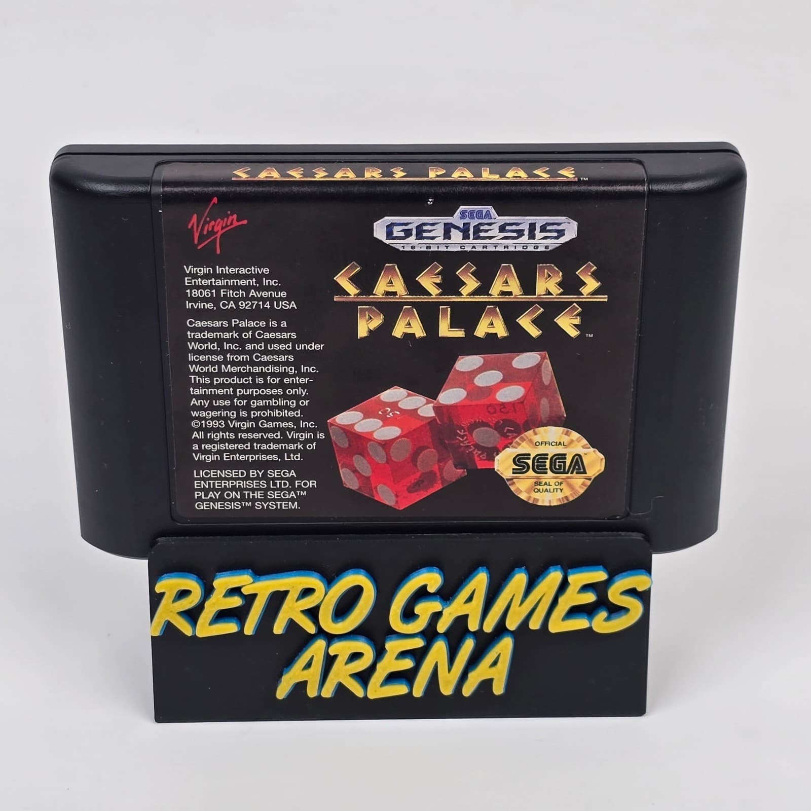Caesars Palace (Sega Genesis) Cartridge
