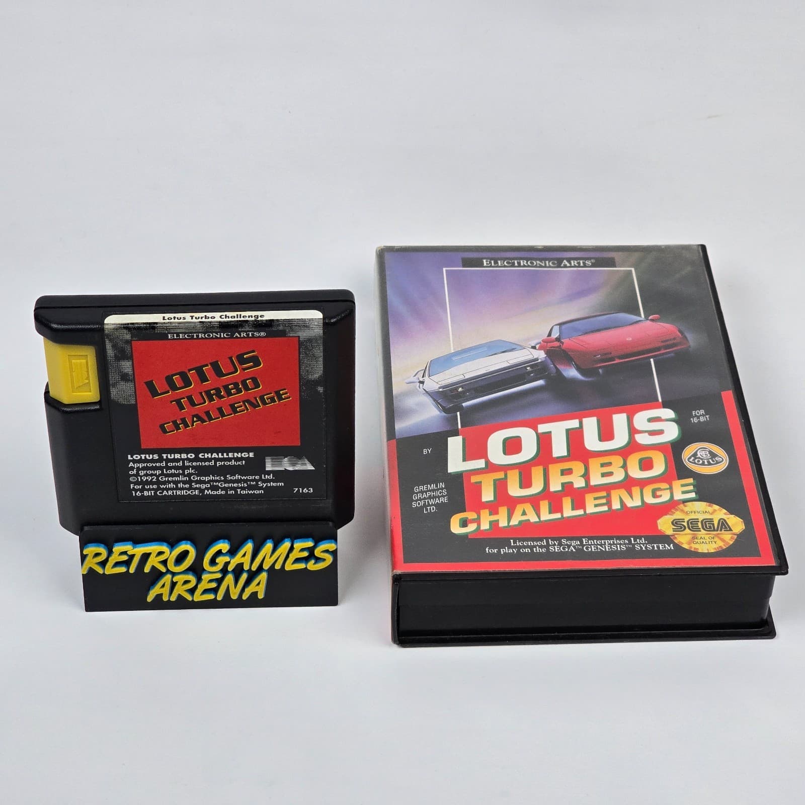 Lotus Turbo Challenge (Sega Genesis) Case & Cartridge