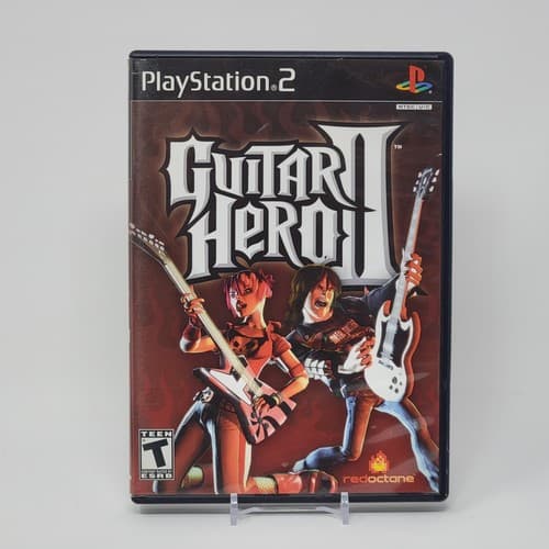 Guitar Hero II (PlayStation 2 PS2) Black Label CIB COMPLETE & TESTED